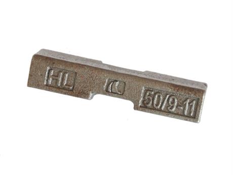 Parts for railway bifurcated turnouts