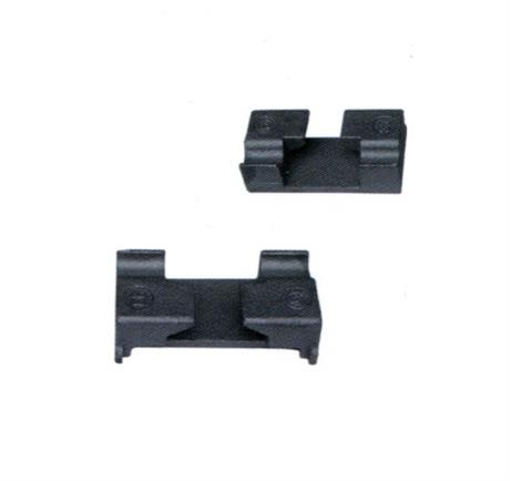 Parts for railway bifurcated turnouts